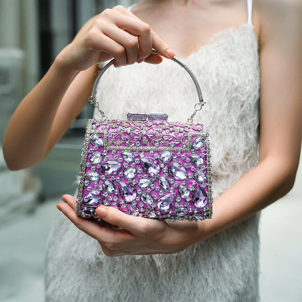 Tiffany Crystals Clutch Bag