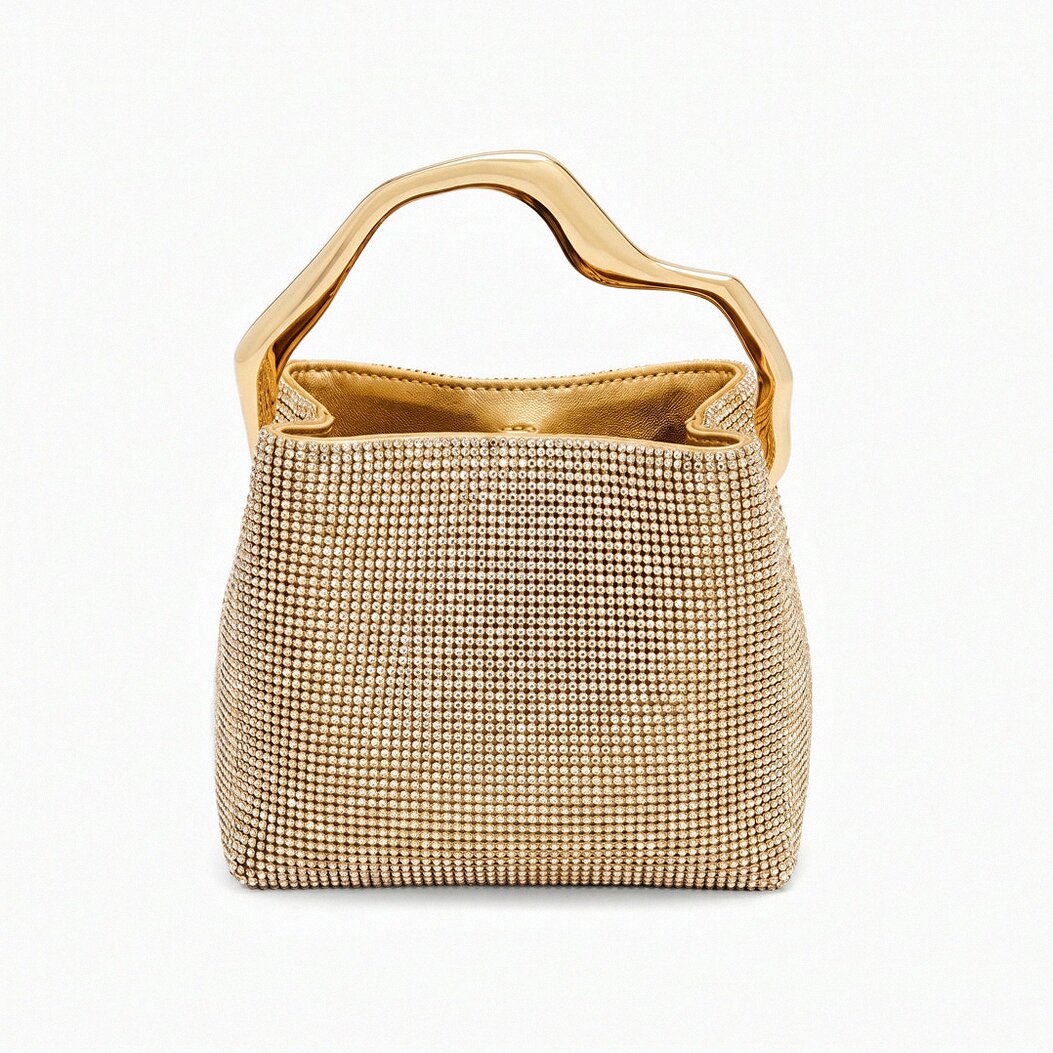 Celeste Crystal Bucket Bag