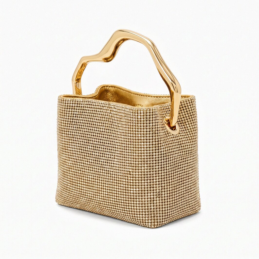 Celeste Crystal Bucket Bag