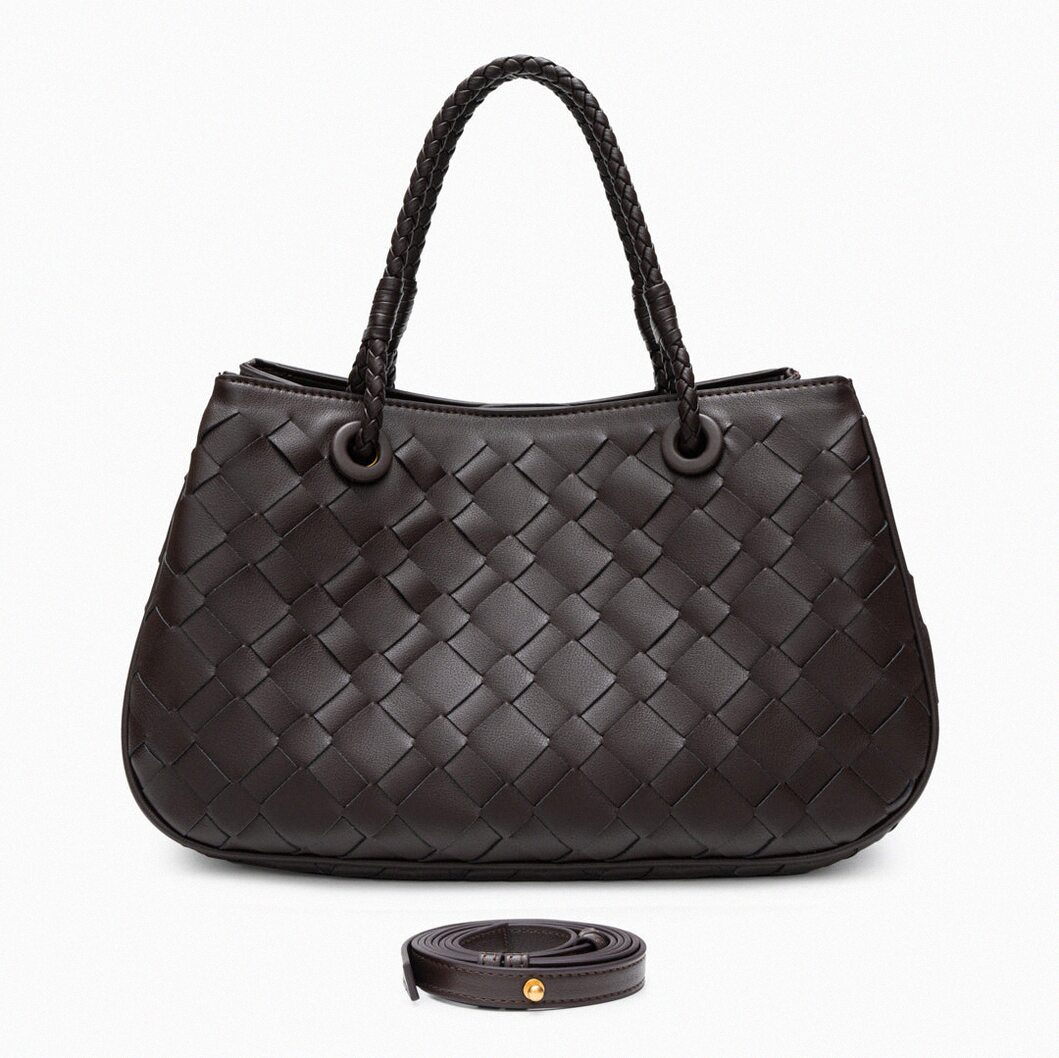 Noire Weave Shoulder Bag
