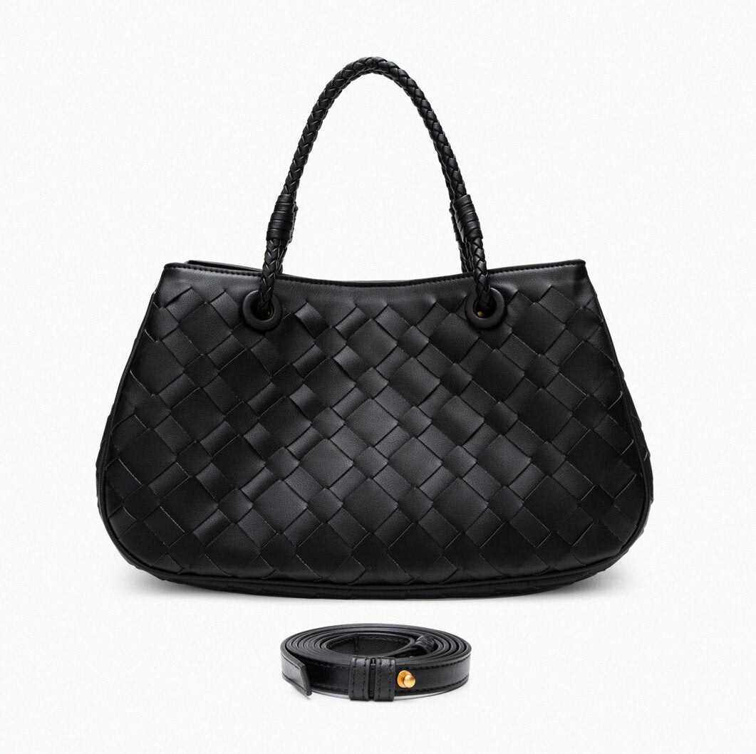 Noire Weave Shoulder Bag