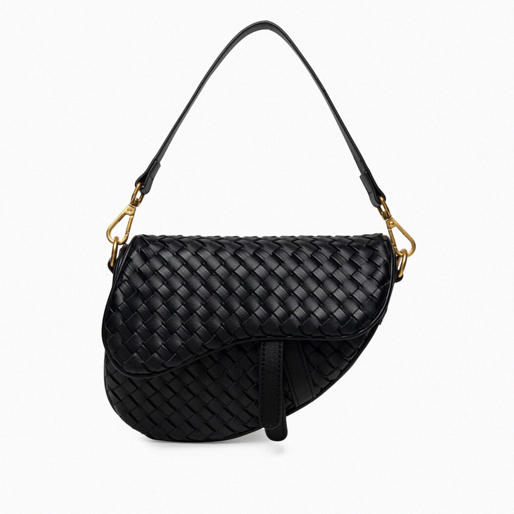 Madelyn Woven Saddle Bag